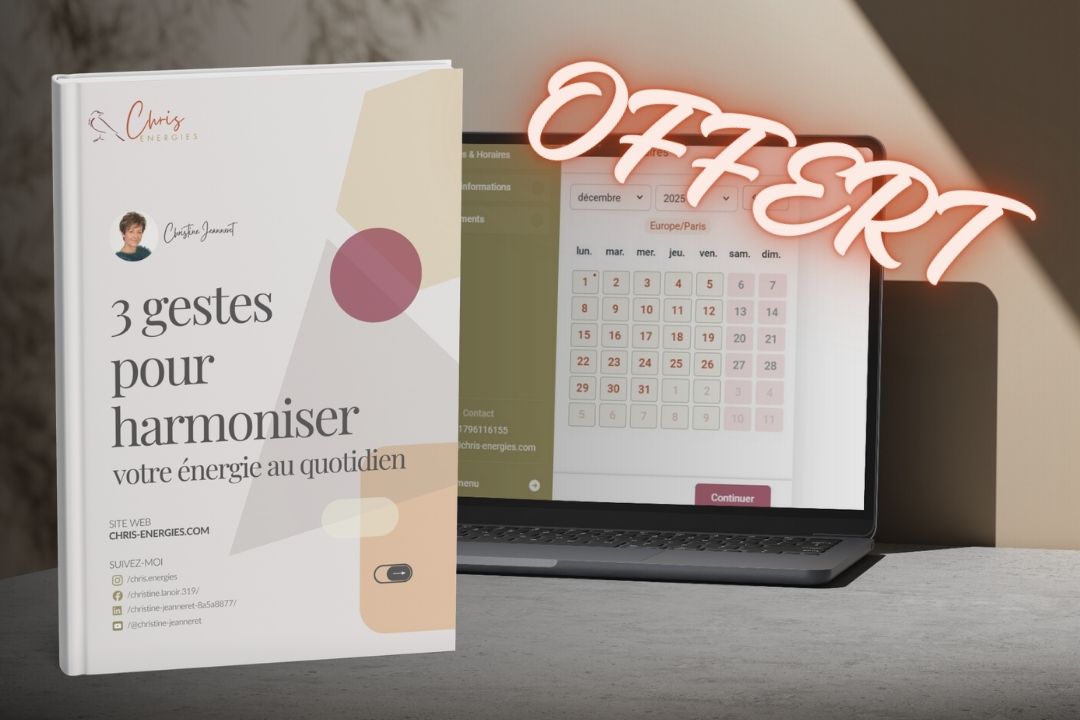 3 gestes pour harmoniser votre énergie au quotidien cadeau offert Un guide pour retrouver votre énergie. Un appel offert pour retrouver votre direction.